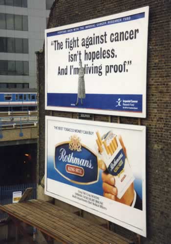 Cigarette & Anti Cigarette ads