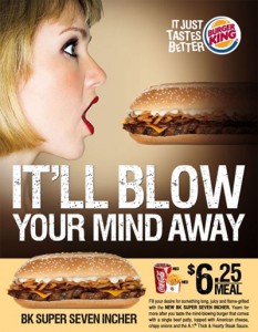 Burger King Seven Incher Ad